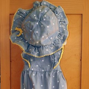 Emma's Garden baby romper with a hat size 3-6M